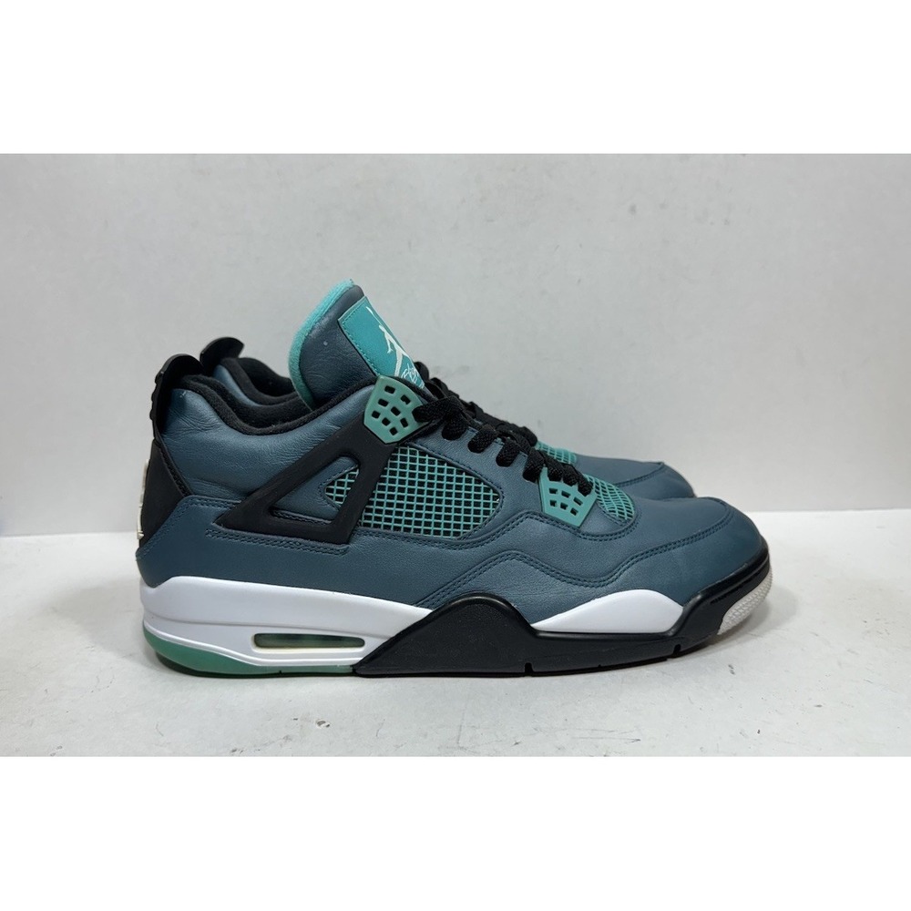 Air Jordan 4 Retro 30th Teal White Black 705331-330 Men's Size 13 Shoes Sneakers